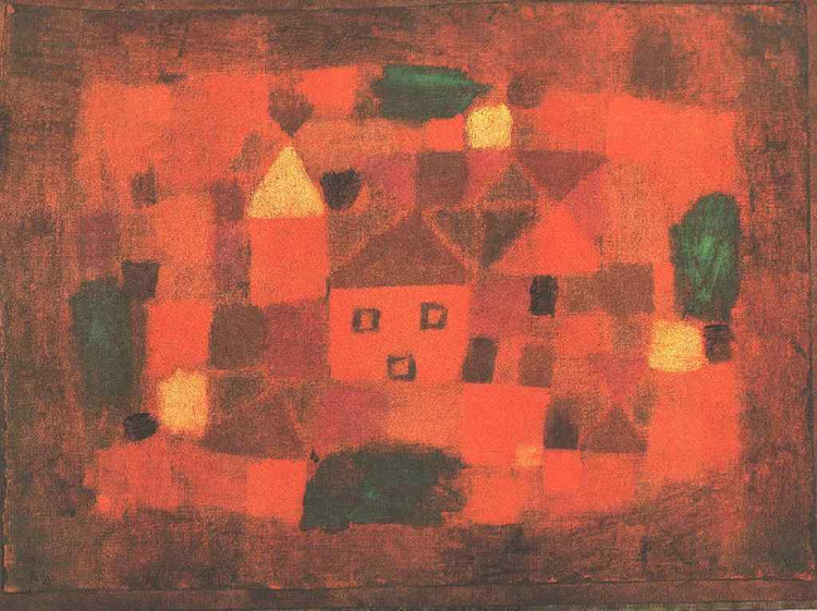 Landscape with Sunset - Paul Klee