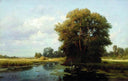 Landscape with swamp by Volodymyr Orlovsky — hand-painted botanical oil painting reproduction on canvas