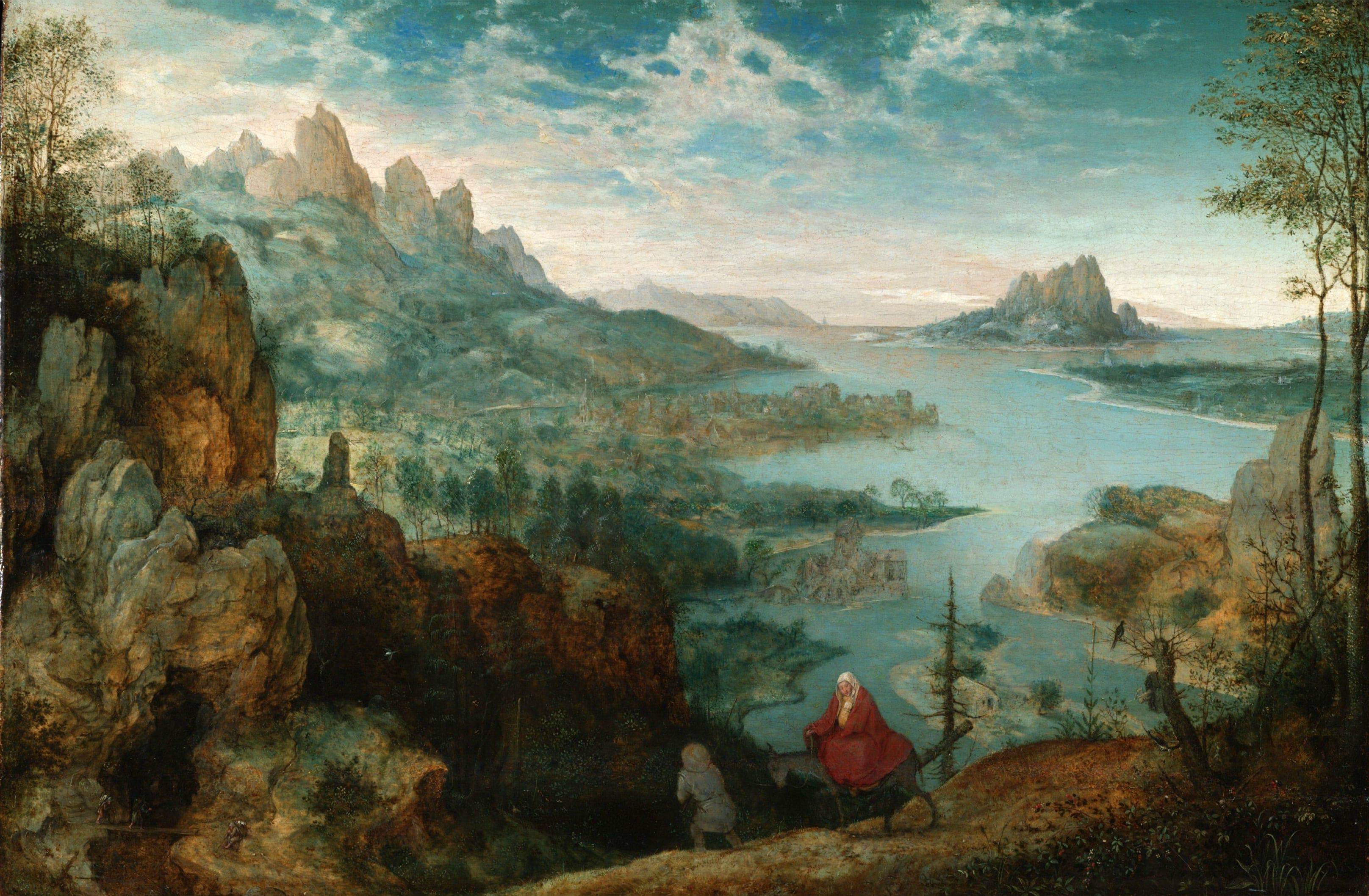 Landscape with the Flight into Egypt - Pieter Bruegel the Elder