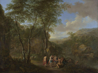 Landscape with the Judgement of Paris in hallway