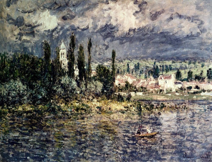 Landscape With Thunderstorm by Claude Monet — hand-painted botanical oil painting reproduction on canvas