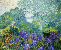 Landscape with Violet Irises by Louis Valtat — hand-painted botanical oil painting reproduction on canvas