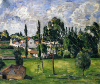 Landscape with Waterline by Paul Cezanne — hand-painted botanical oil painting reproduction on canvas