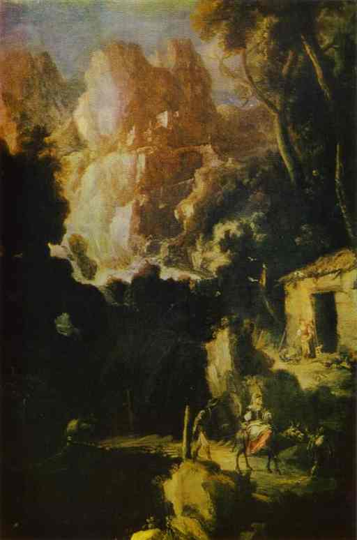 Landscape by Bartolome Esteban Murillo — hand-painted botanical oil painting reproduction on canvas