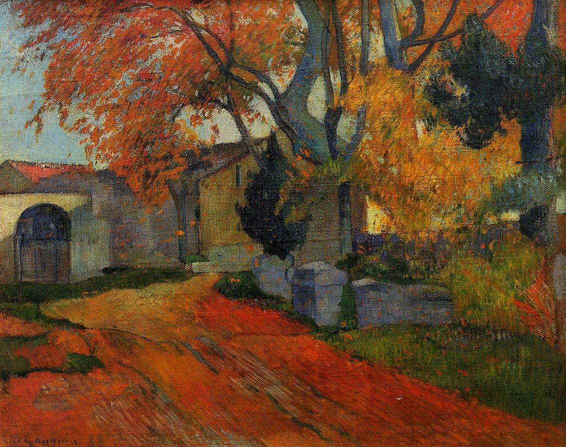 Lane at alchamps, Arles - Paul Gauguin