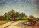 Lane in Voyer d'Argenson Park at Asnieres by Vincent van Gogh — hand-painted botanical oil painting reproduction on canvas