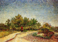 Lane in Voyer d'Argenson Park at Asnieres by Vincent van Gogh — hand-painted botanical oil painting reproduction on canvas