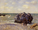 Langland Bay, Storr s Rock, Morning by Alfred Sisley — hand-painted landscape oil painting reproduction on canvas