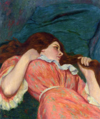 Languor by Federico Zandomeneghi — hand-painted portrait oil painting reproduction on canvas