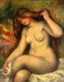 Large Bather with Crossed Legs by Pierre-Auguste Renoir — female oil painting wall art, Impressionism