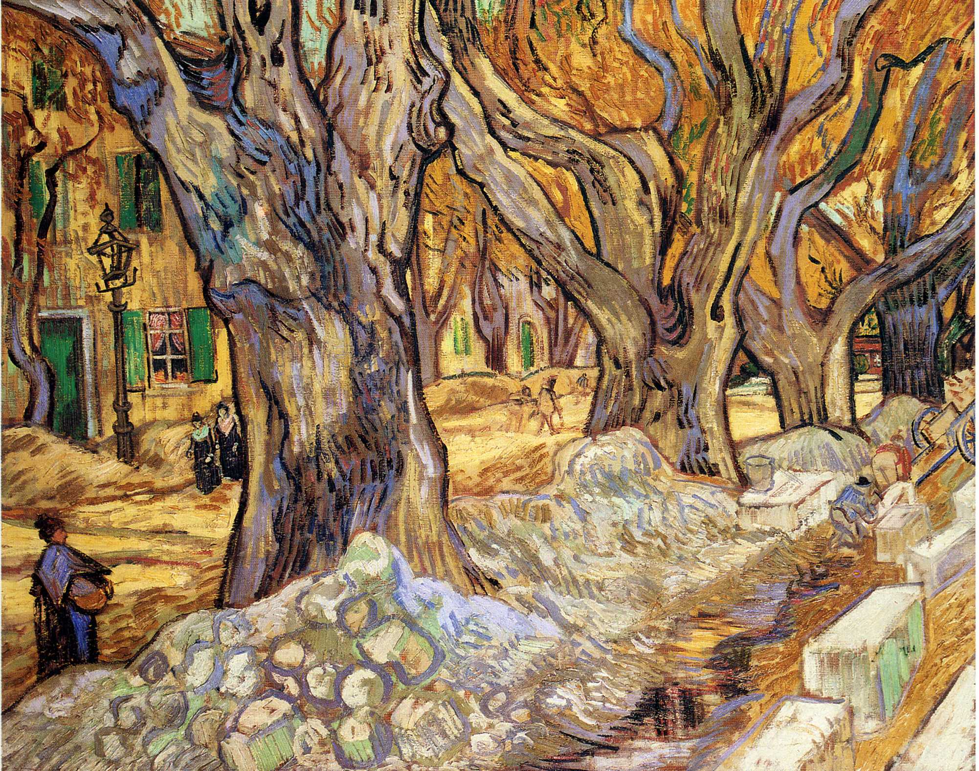 Large Plane Trees - Vincent van Gogh