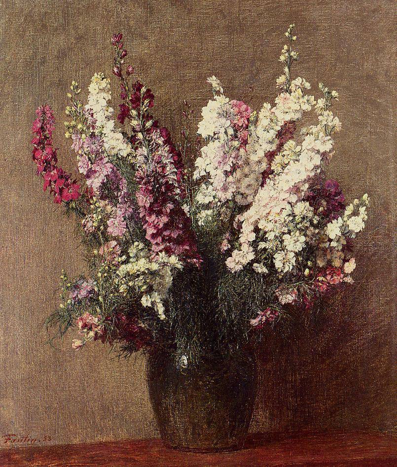 Larkspur - Henri Fantin-Latour