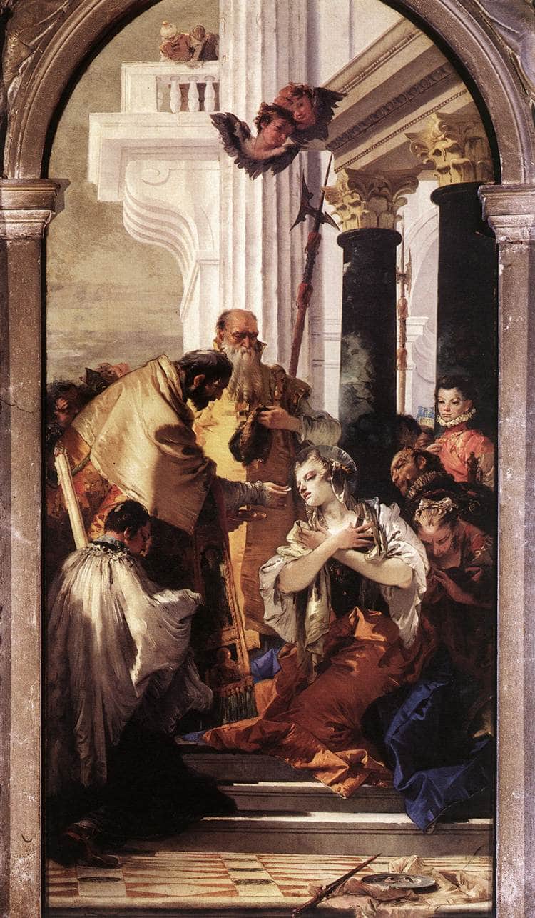 Last Communion of St Lucy - Giovanni Battista Tiepolo