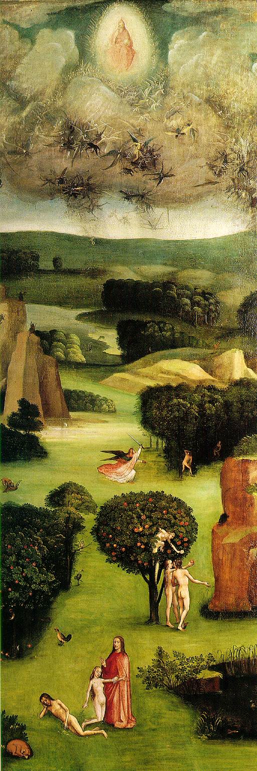 Last Judgement, left wing of the triptych by Hieronymus Bosch, hand-painted cultural oil painting reproduction on canvas