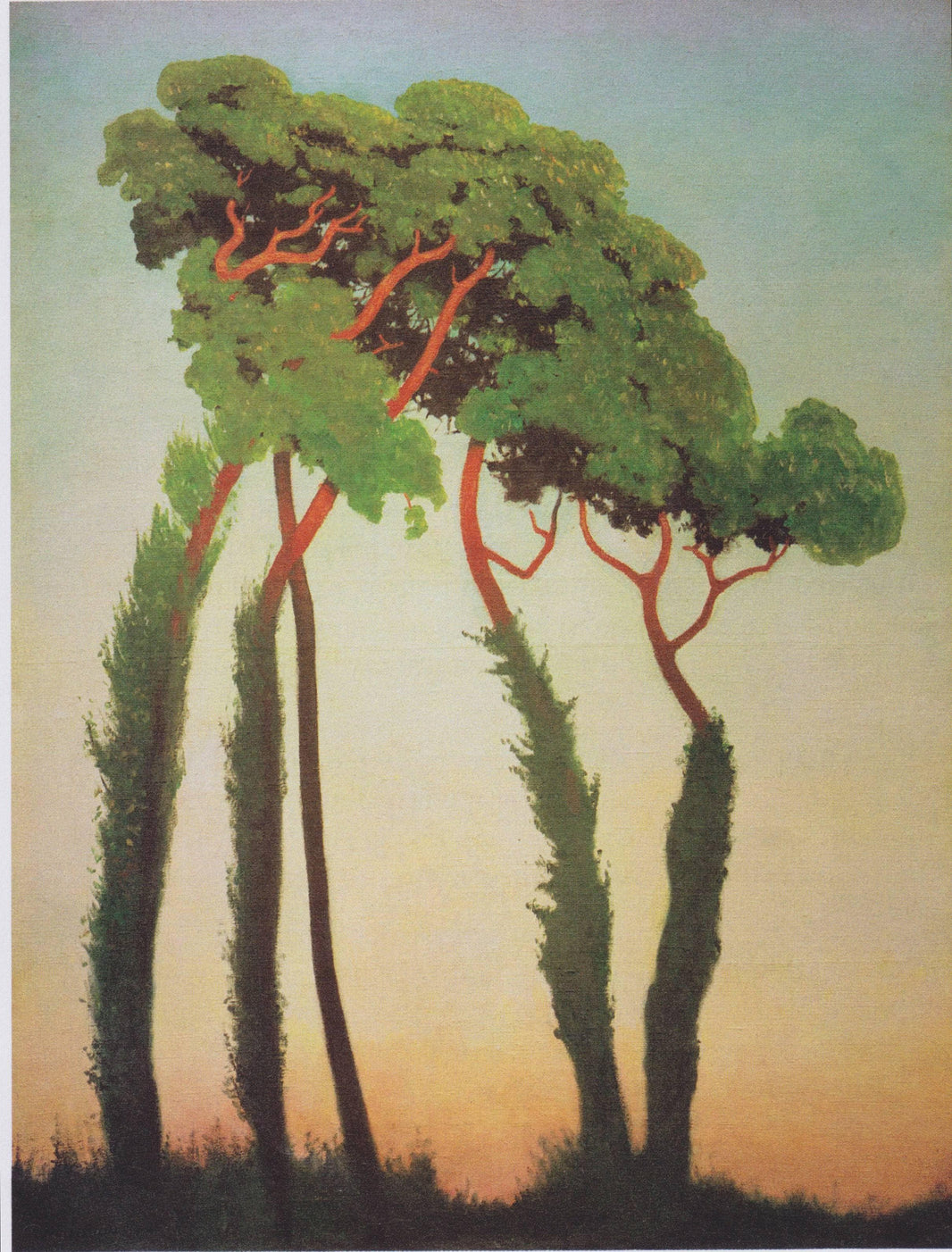 Last sun rays by Felix Vallotton — hand-painted botanical oil painting reproduction on canvas