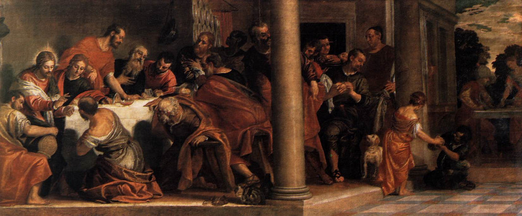 Last Supper by Paolo Veronese, hand-painted cultural oil painting reproduction on canvas
