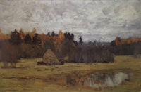 Late Autumn by Isaac Levitan — hand-painted botanical oil painting reproduction on canvas