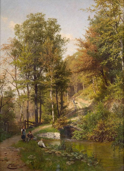 Late summer day by Fritz Ebel — oil painting reproduction