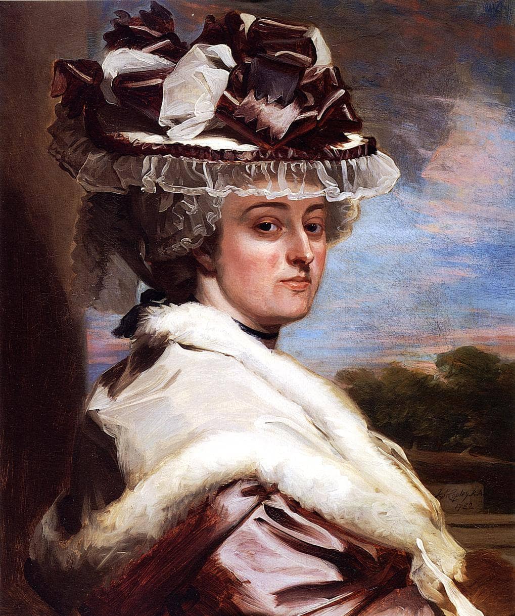 Latitia F. Balfour by John Singleton Copley — hand-painted portrait oil painting reproduction on canvas