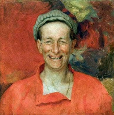 Laughter (Zenkov) by Zenkow, Semyon Nikolaevich — hand-painted portrait oil painting reproduction on canvas
