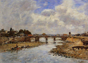 Laundresses on the Banks of the Touques - Eugene Boudin