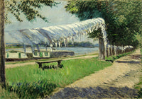 Laundry Drying by Gustave Caillebotte — hand-painted botanical oil painting reproduction on canvas