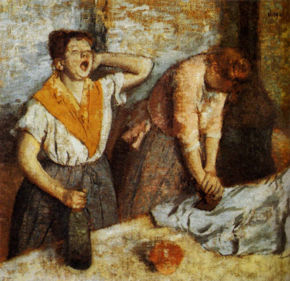 Laundry Girls Ironing - Edgar Degas