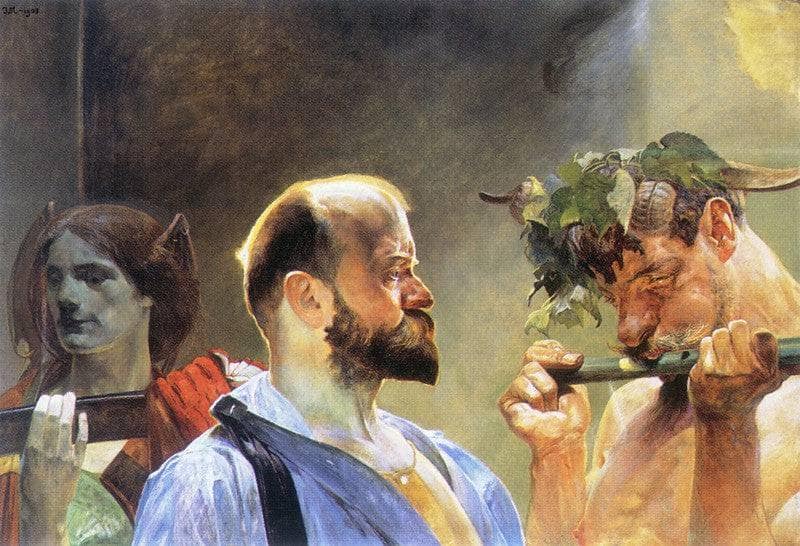 Law by Jacek Malczewski — hand-painted portrait oil painting reproduction on canvas