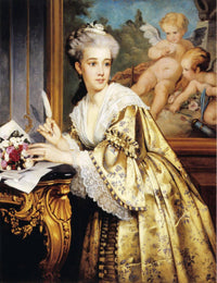 Le Billet Doux by Albert Edelfelt — hand-painted cultural oil painting reproduction on canvas