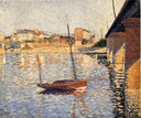 Le Clipper, Asnieres by Paul Signac — ships oil painting wall art, Pointillism