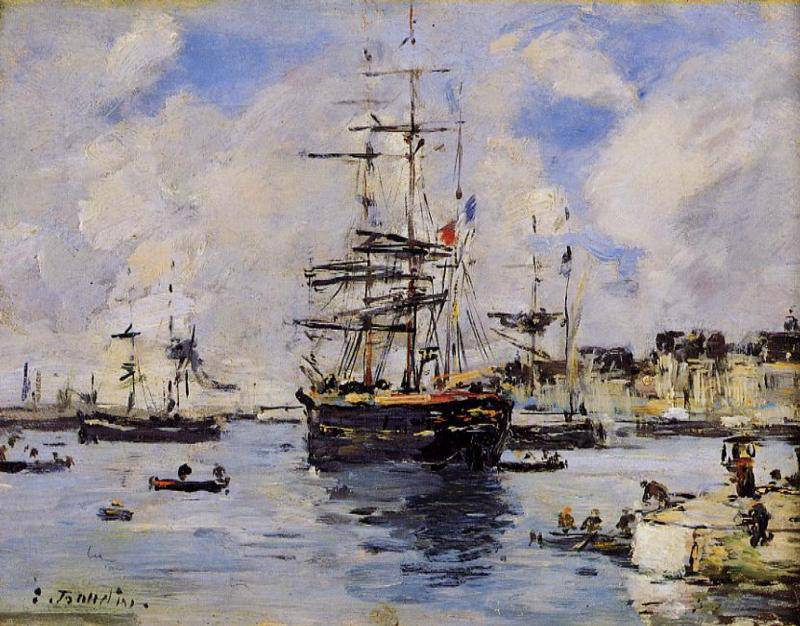 Le Havre. Avent Port. - Eugene Boudin