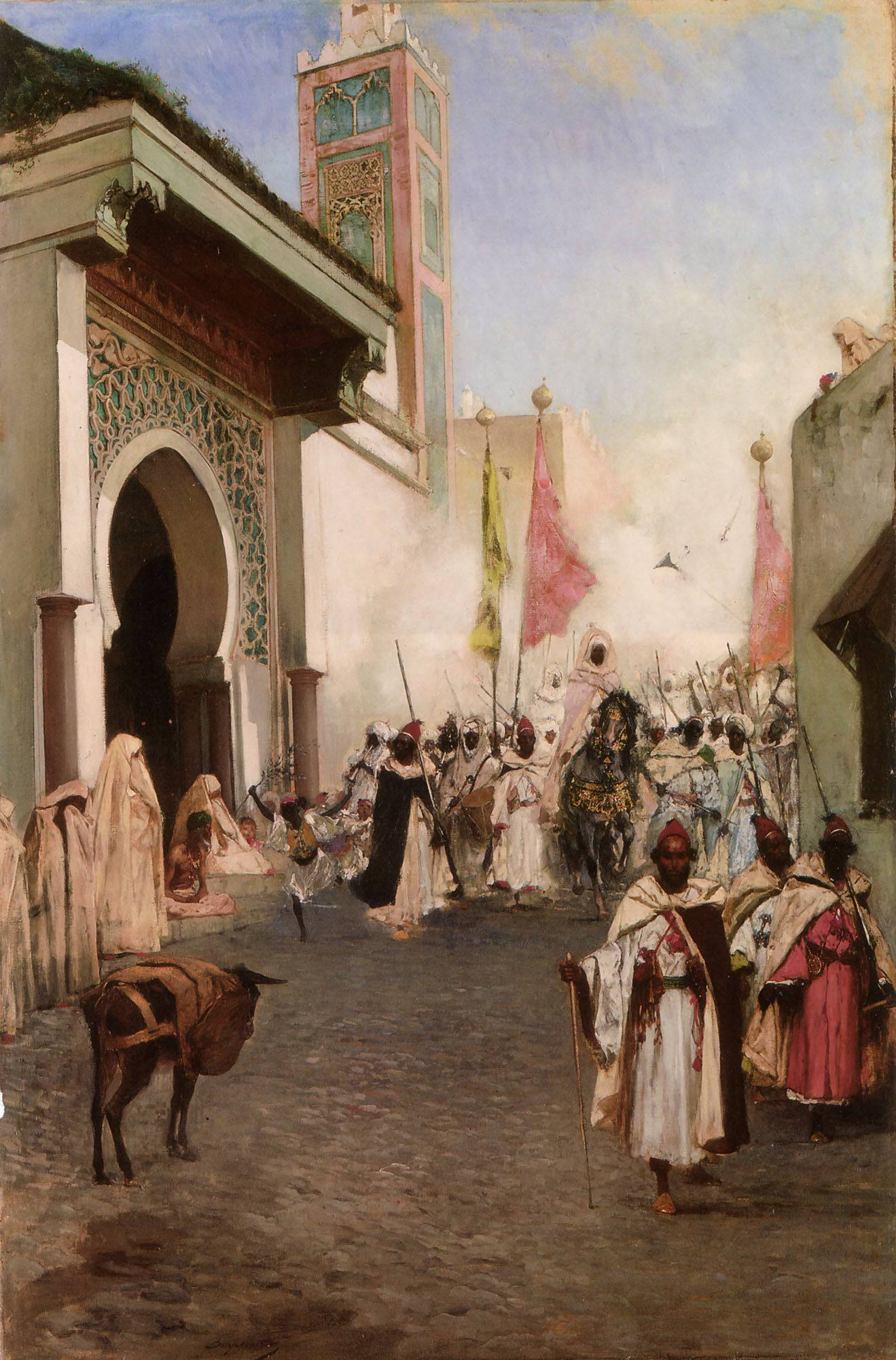 Le Pacha De Tanger Près De La Grande Mosquée - Benjamin Constant