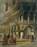 Le Palais des Doges à Venise by Richard Parkes Bonington — religious oil painting wall art, Romanticism