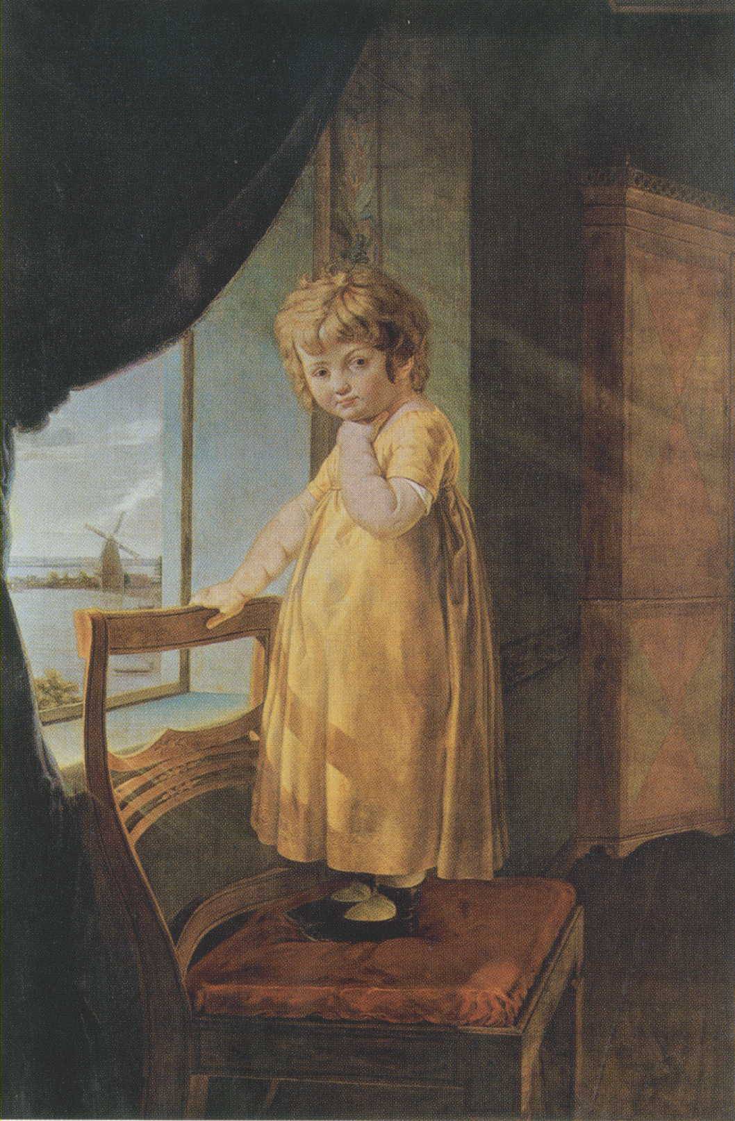 Le Petit Perthes by Philipp Otto Runge — hand-painted portrait oil painting reproduction on canvas