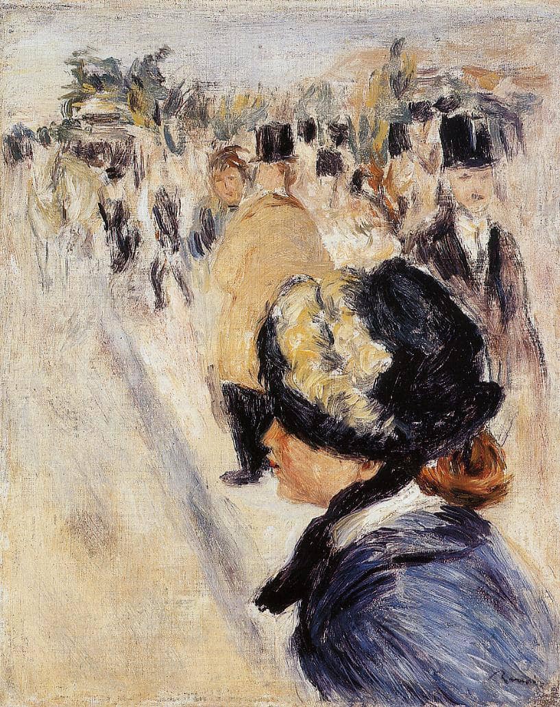 Le Place Clichy by Pierre-Auguste Renoir — hand-painted portrait oil painting reproduction on canvas