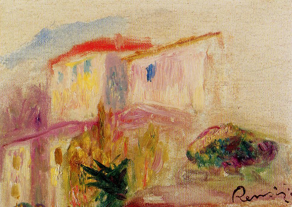 Le Poste at Cagnes (study) - Pierre-Auguste Renoir