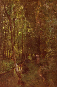 Le Ru de Valmondois by Charles-Francois Daubigny — hand-painted botanical oil painting reproduction on canvas