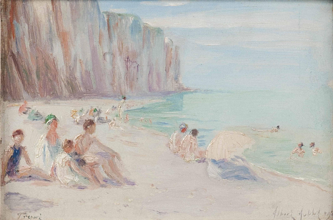 Le Tréport, France by Albert Aublet — hand-painted portrait oil painting reproduction on canvas