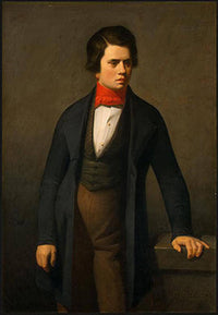 Leconte de Lisle by Jean-Francois Millet — hand-painted portrait oil painting reproduction on canvas