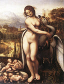 Leda and the Swan by Leonardo da Vinci — hand-painted cultural oil painting reproduction on canvas