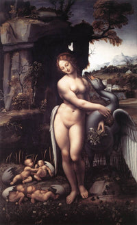 Leda by Leonardo da Vinci — hand-painted cultural oil painting reproduction on canvas