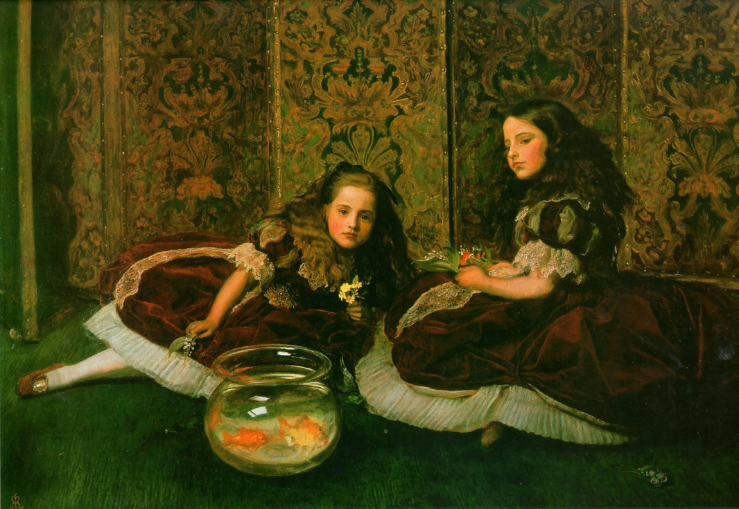 Leisure Hours by John Everett Millais, hand-painted portrait oil painting reproduction on canvas