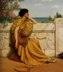 Leisure Hours by John William Godward — male oil painting wall art, Neoclassicism