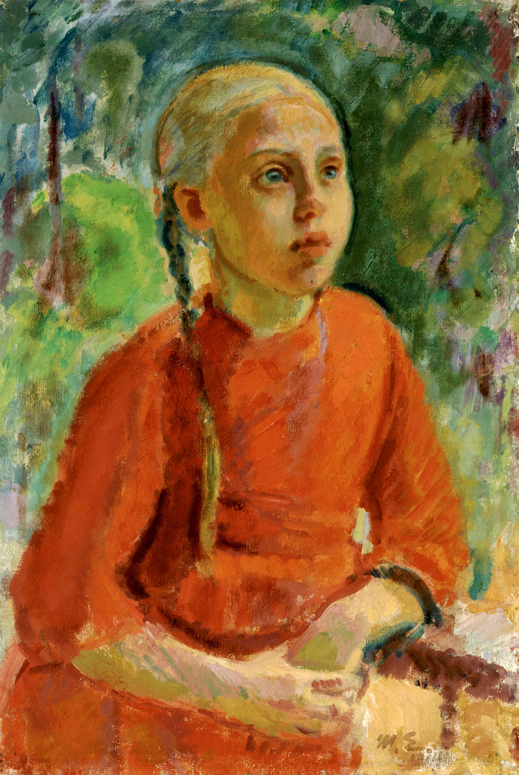 Lempi (from Kuorsalo) by Magnus Enckell — hand-painted portrait oil painting reproduction on canvas