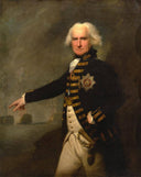 Admiral Lord Bridport by Lemuel Francis Abbott — male oil painting wall art, Rococo