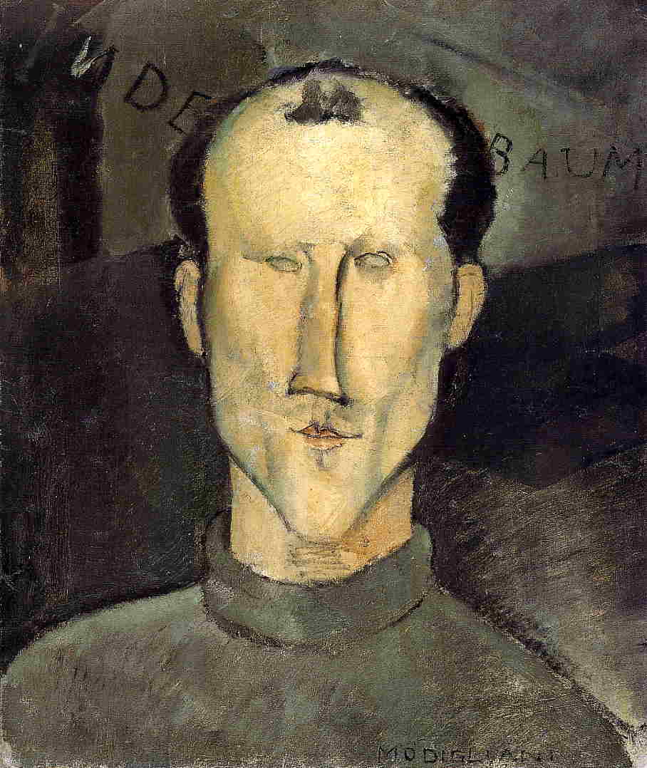 Leon Indenbaum by Amedeo Modigliani — hand-painted portrait oil painting reproduction on canvas