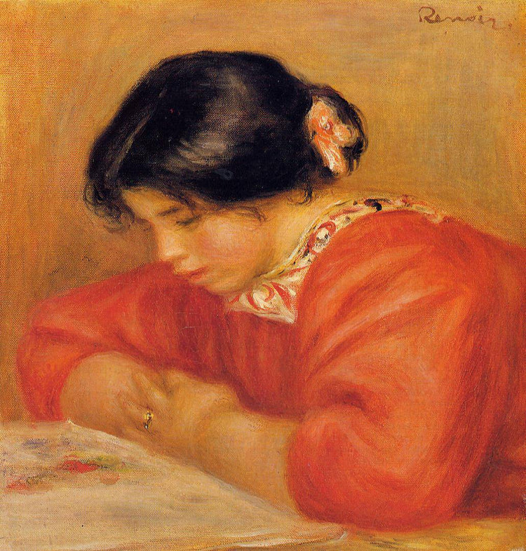 Leontine Reading - Pierre-Auguste Renoir