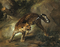 Leopard by Jean-Baptiste Oudry — hand-painted animal oil painting reproduction on canvas