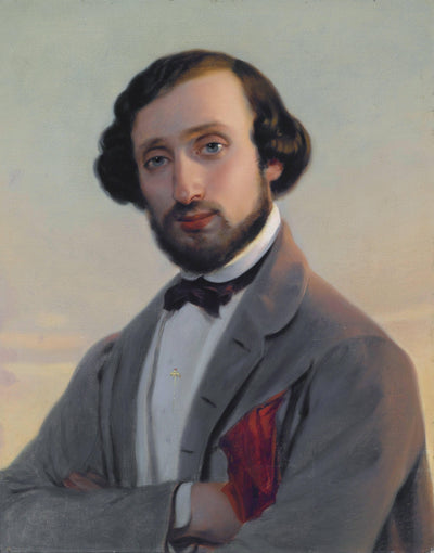 Portrait of Ludwig August Frankl von Hochwart (1810-1894) in bedroom
