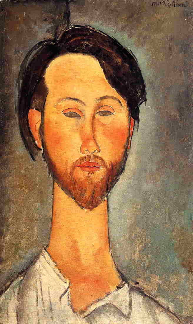 Leopold Zborowski by Amedeo Modigliani — hand-painted portrait oil painting reproduction on canvas